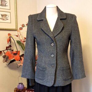NWT Comfy Lined Gray Blazer Jacket Spring Fall Winter Jackets Tag Size S